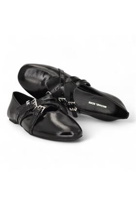 Ballerina donna in naplak colore nero. MICHAEL KORS | 40T51DFP1L-NERO